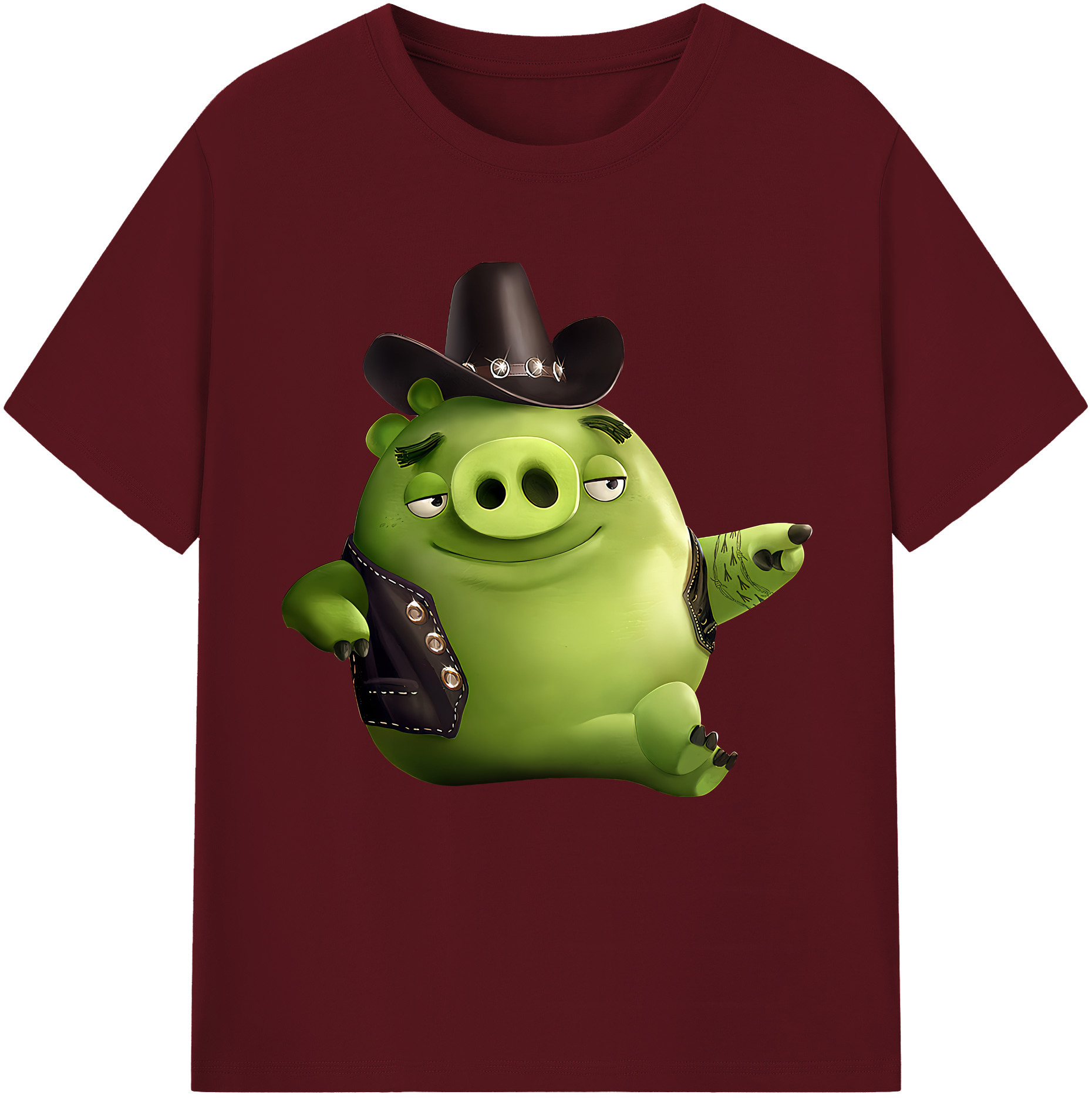 （画像用） Angry Birds アングリーバード 綿100％半袖Tシャツ（フロントプリント）